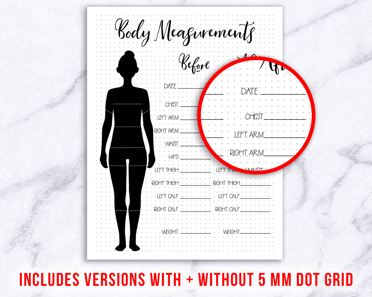 2-body-measurement-tracker-printables-the-digital-download-shop for Free Printable Body Measurement Chart For Weight Loss 2 Body Measurement Tracker Printables | The Digital Download Shop for Free Printable Body Measurement Chart For Weight Loss