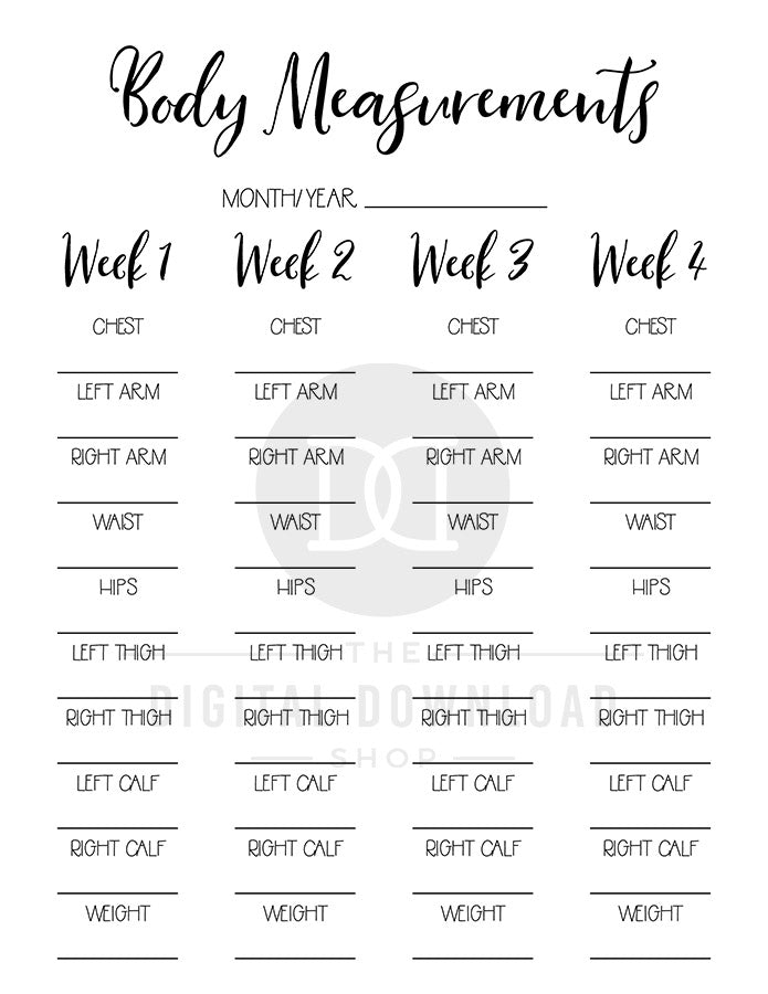 2-body-measurement-tracker-printables-the-digital-download-shop for Free Body Measurement Tracker Printable 2 Body Measurement Tracker Printables | The Digital Download Shop for Free Body Measurement Tracker Printable