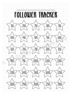Bullet Journal Follower Growth Tracker Printable