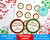 Gold Marble Christmas Circle Labels Editable Printable