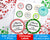 Christmas Labels Editable- Round