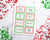 Christmas Labels Editable Printable- Red + Green