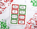 Ugly Sweater Christmas Labels Editable Printable *EDIT ONLINE*