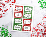 Ugly Sweater Christmas Labels Editable Printable