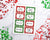 Ugly Sweater Christmas Labels Editable Printable