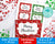 Ugly Sweater Christmas Labels Editable Printable
