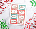 Vintage Christmas Labels Editable Printable *EDIT ONLINE*