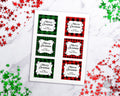 Buffalo Check Editable Christmas Tags- Square *EDIT ONLINE*