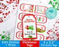 Editable Christmas Tags Printable *EDIT ONLINE*
