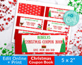Christmas Coupon Book Template- Characters *EDIT ONLINE*