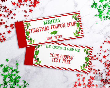 Christmas Coupon Book Editable Printable *EDIT ONLINE*