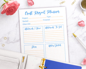 Craft Project Planner Printable