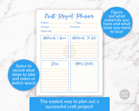 Craft project planner printable. Use this craft planner to plan for success with your next craft project, whether it's a personal project or a craft you intend to sell! 