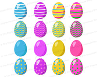 Easter Bunny Clipart- This Easter graphics set includes adorable Easter bunnies, pretty Easter eggs, and more that would be perfect for making DIY Easter basket tags and homemade Easter cards! | commercial use clipart, #EasterBunny #clipart #DigitalDownloadShop