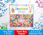 Bunny Bait Treat Bag Topper Printable- Stripes