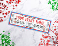 Snowman Christmas Event Ticket Template *EDIT ONLINE*