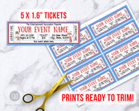 Snowman Christmas Event Ticket Template