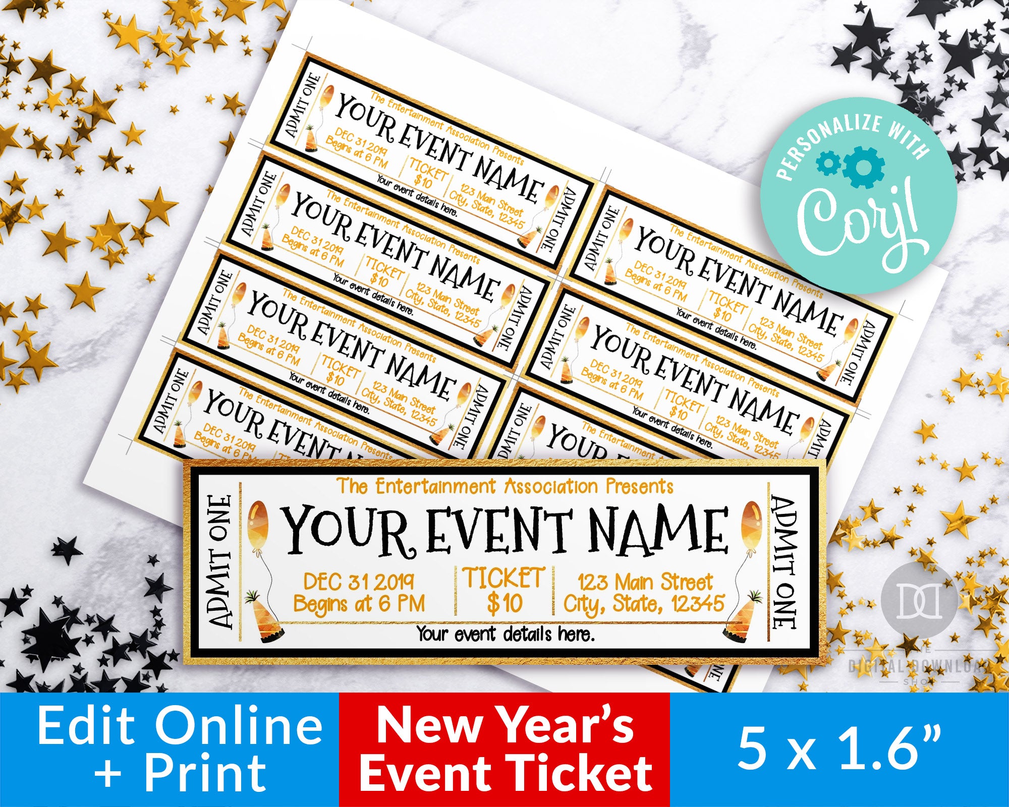 Free and customizable ticket templates for any event