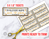 New Year's Event Ticket Template Printable 