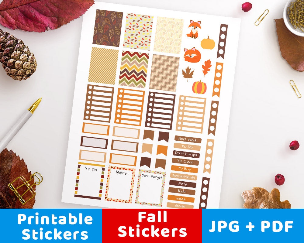 fall-printable-planner-stickers-the-digital-download-shop for Free Printable Planner Stickers Pdf Fall Printable Planner Stickers | The Digital Download Shop for Free Printable Planner Stickers Pdf