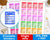 Flight Info Printable Planner Stickers- The Digital Download Shop