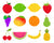 12 Fruit Clipart Graphics- These pretty fruits would be perfect for teaching about healthy foods in the classroom, or for creating fun spring/summer projects or scrapbook layouts! | #clipart #graphics #scrapbooking #DigitalDownloadShop