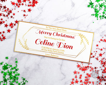 Christmas Gift Certificate Template- Elegant Gold *EDIT ONLINE*