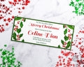 Christmas Gift Certificate Template- Watercolor Holly *EDIT ONLINE*
