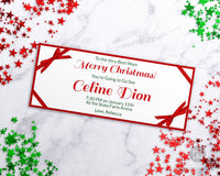 Christmas Gift Certificate Template- Ribbon
