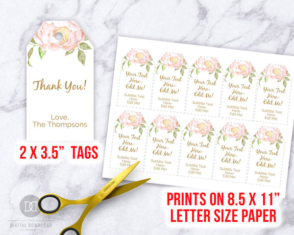 Blank Gift Tags Printable Editable- Floral | The Digital Download Shop blank-gift-tags-printable-editable-floral-the-digital-download-shop
