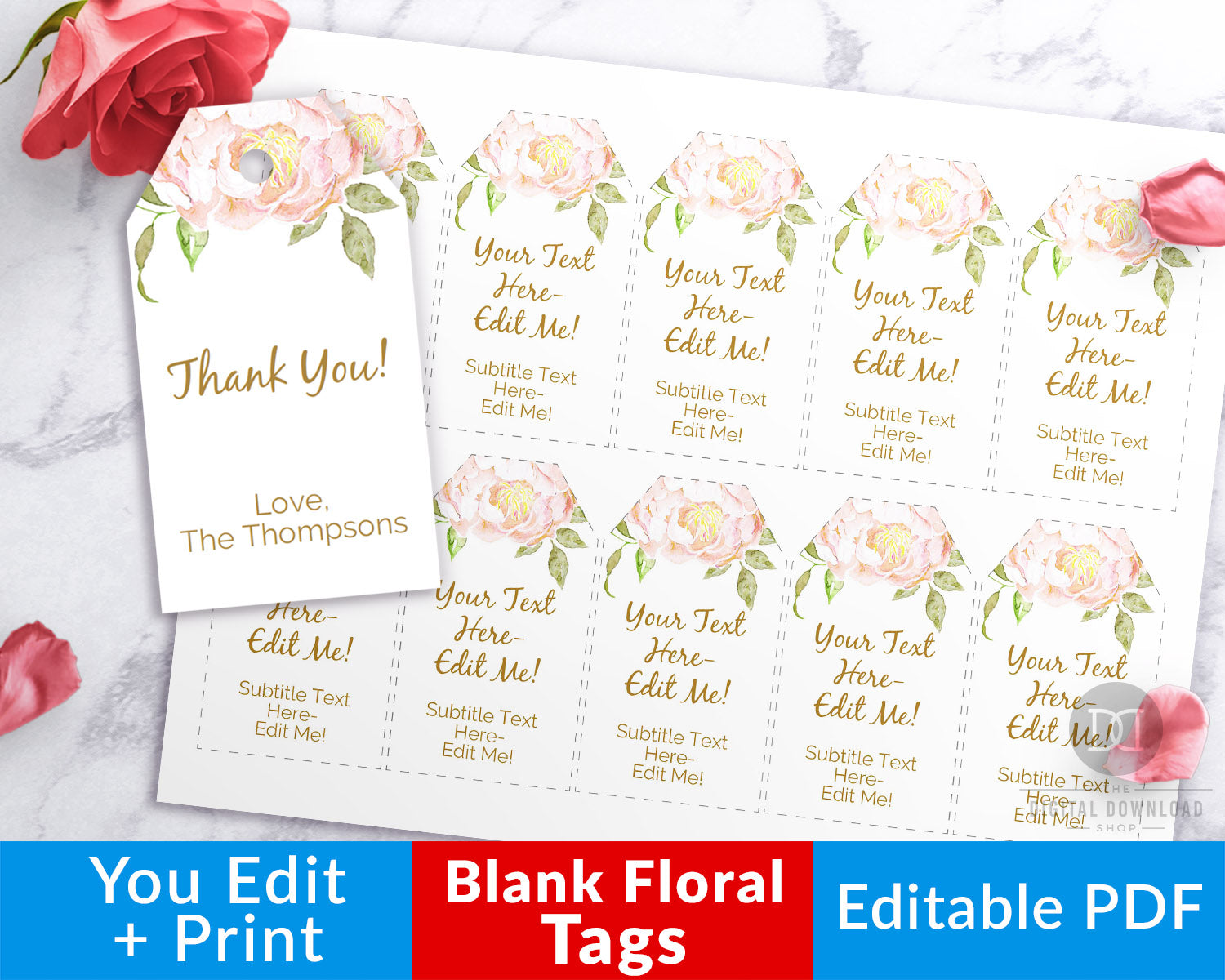 Blank Gift Tags Printable Editable- Floral | The Digital Download Shop blank-gift-tags-printable-editable-floral-the-digital-download-shop