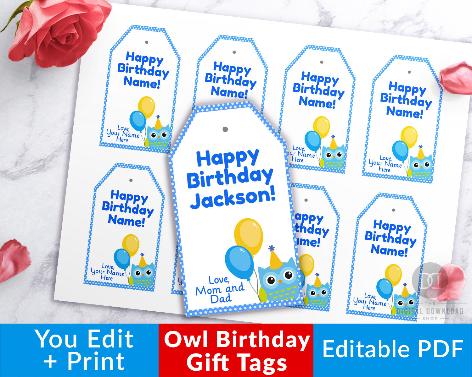 birthday gift tag printables