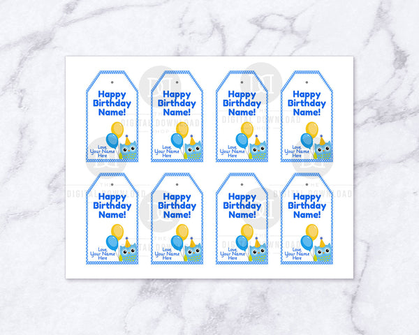 Birthday Gift Tags Editable Printable- Blue Owl | The Digital Download Shop birthday-gift-tags-editable-printable-blue-owl-the-digital-download-shop