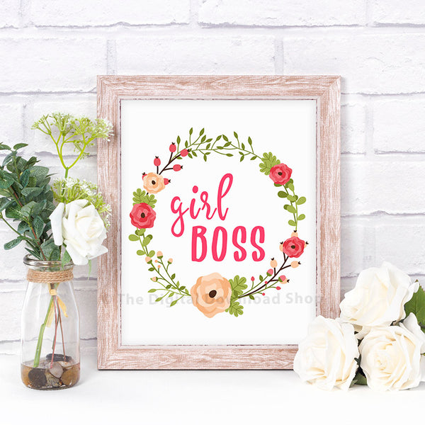 Girl Boss Printable Wall Art