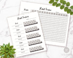 2 Habit Tracker Printables- Creating habits requires consistency. Ensure your new habits will stick by tracking them with these 2 printable habit trackers! | how to start new habits, create new good habits, self care tracker, healthy habits, #habitTracker #planner #DigitalDownloadShop