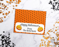 Editable Halloween Treat Bag Topper Printable- Pumpkins *EDIT ONLINE*