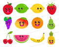 Happy Fruit Clipart