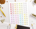 Heart Rate Tracker Printable Planner Stickers