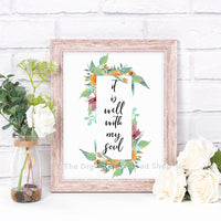 It Is Well With My Soul Printable- The Digital Download Shop