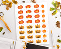 Jack O'Lantern Halloween Planner Stickers