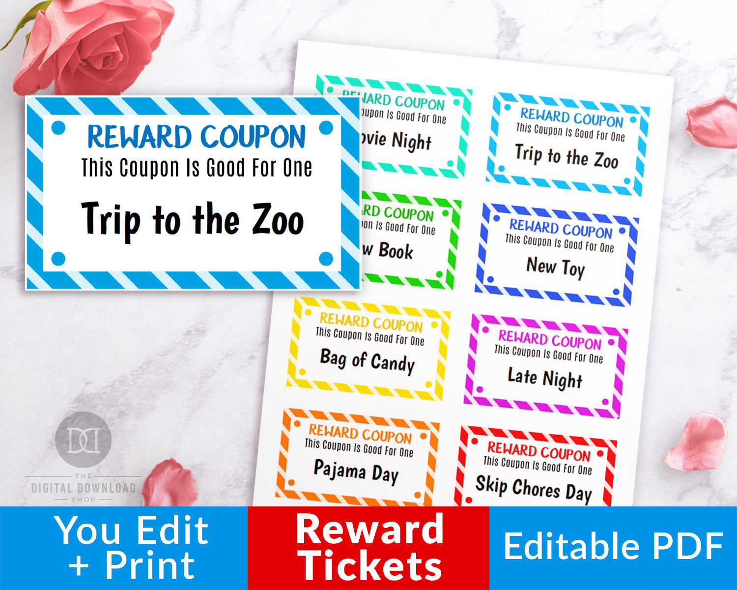 reward ticket printable template