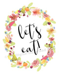 Let's Eat Printable