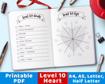Level 10 Life Heart Printable- The Digital Download Shop