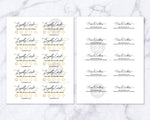 Loyalty Card Template Printable Editable: Gold- These editable customer reward stamp cards are an easy, beautiful, and professional way to issue customer loyalty rewards for your business! | business printables, #smallBusiness #printable #DigitalDownloadShop