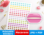 Macaron Printable Planner Stickers- The Digital Download Shop