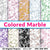 Colored Marble Digital Papers