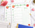 Meal planner template printable with grocery list and watercolor tomato graphics! Let this menu planner help you plan your meals for the week, which will save you time, stress, and money!