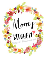 Mom's Kitchen Printable- The Digital Download Shop