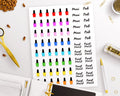 Nail Polish Printable Planner Stickers