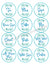 Printable Pantry Labels 2.5" Circles- Watercolor Leaf